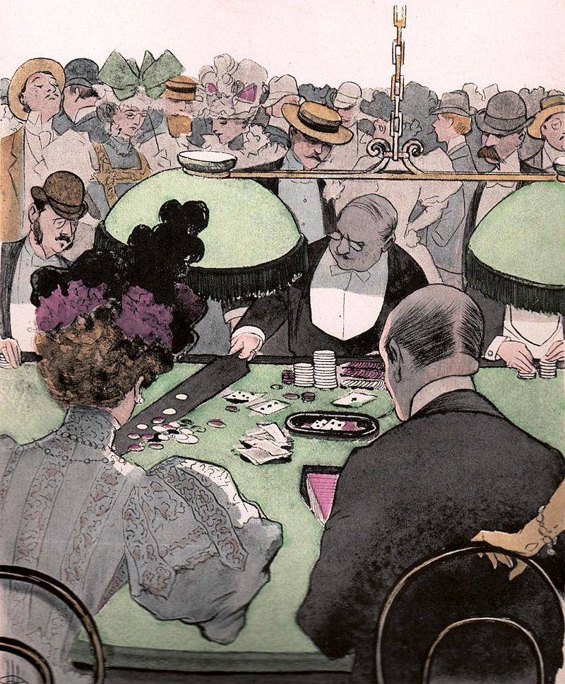 Picture of people playing Blackjack