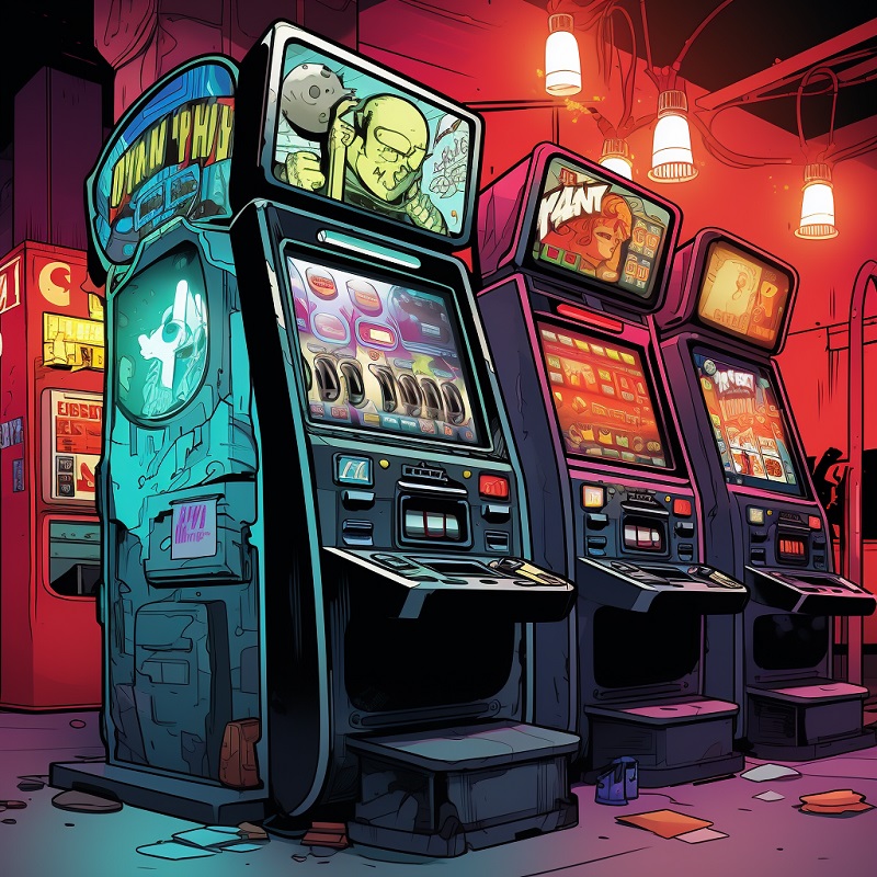 A few brick and mortar slots.