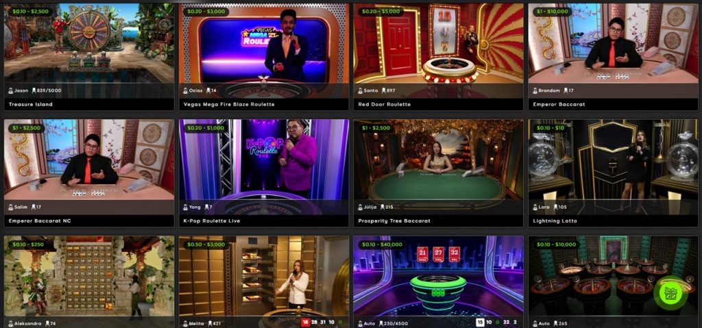 Live casino at 888 Casino Kenya