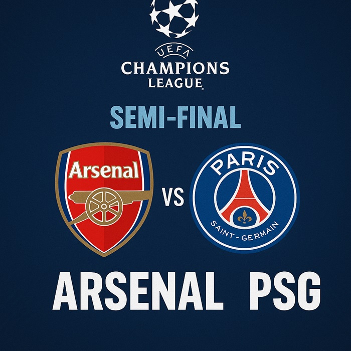 Arsenal vs PSG Champions League semi-final